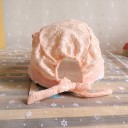 Gorro de renda para menina com aba 3