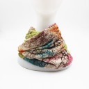 Gorro e cachecol 2 em 1 com padrão J490 1