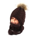 Gorro e cachecol de inverno para crianças A395 3