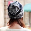 Gorro feminino com estampado de floresta J492 1