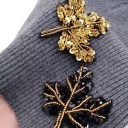 Gorro feminino com folhas 3