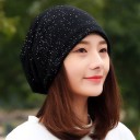 Gorro feminino com lantejoulas 1