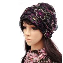 Gorro feminino com padrão floral 1