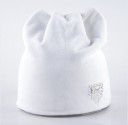 Gorro feminino quente com orelhas de gato Superfície com aspeto de veludo Rótulo decorativo com triângulo de pedras cintilantes Algodão 1