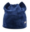 Gorro feminino quente com orelhas de gato Superfície com aspeto de veludo Rótulo decorativo com triângulo de pedras cintilantes Algodão 12