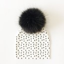 Gorro infantil com pompom peludo 23