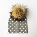 Gorro infantil com pompom peludo 35