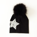 Gorro infantil com pompom peludo Stacey 3