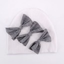 Gorro infantil con lazos 10
