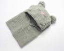 Gorro infantil con pañuelo en forma de gato J1852 8