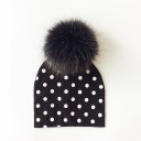 Gorro infantil con pompón peludo 33
