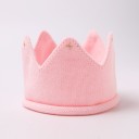 Gorro infantil em forma de coroa 3