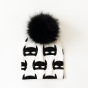 Gorro infantil Stacey con pompón peludo 14