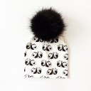 Gorro infantil Stacey con pompón peludo 8