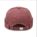 Gorro redondo universal Beanie Landlord Cuatro Estaciones de poliéster Unisex estilo hip hop Melon Skin gorra para primavera y otoño estilo 6