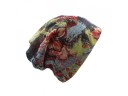Gorro y bufanda de mujer 2 en 1 con estampado J490 10