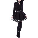 Gothic kjol för kvinnor svart A1144 3