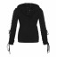 Gothic-Sweatshirt für Damen mit Reißverschluss 3