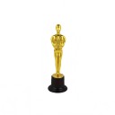 Gouden Award Beeldje met Ster in Filmprijsstijl 15 cm met Zwarte Basis Kunststof voor Wedstrijden Cadeaus Feesten en Kostuums 1