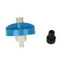 Goulotte de remplissage d'eau avec raccord rapide pour tuyau diamètre de bouchon 7,9 cm entrée 55 mm en plastique bleu pour caravane et camping-car pour le remplissage du réservoir 3