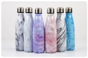 Gourde de voyage en acier inoxydable avec motif marbré 1