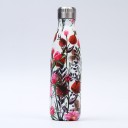 Gourde en acier inoxydable avec motif floral 13