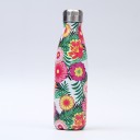Gourde en acier inoxydable avec motif floral 11