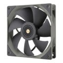 Grå fläkt TL-G12 120 x 120 x 25 mm med 7 blad och 4-pin kontakt 1500 varv/min för kylning av datorskåp 1