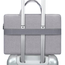 Grå rejsetaske med justerbar rem til MacBook 14 tommer, 38 x 27,5 x 6 cm 2
