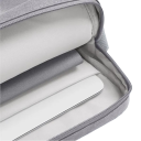 Grå rejsetaske med justerbar rem til MacBook 14 tommer, 38 x 27,5 x 6 cm 3