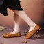 Grace J2374 női bőr balerina cipő 3