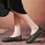 Grace J2374 női bőr balerina cipő 4