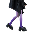 Gradientné dámske pančucháče s prechodom farieb, hustota 80D, veľkosť 150–173 cm a 40–65 kg, nylon a spandex, na párty aj denné nosenie 8