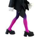 Gradientné dámske pančucháče s prechodom farieb, hustota 80D, veľkosť 150–173 cm a 40–65 kg, nylon a spandex, na párty aj denné nosenie 7