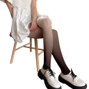 Gradientné dámske pančucháče s prechodom farieb, hustota 80D, veľkosť 150–173 cm a 40–65 kg, nylon a spandex, na párty aj denné nosenie 11
