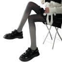 Gradientné dámske pančucháče s prechodom farieb, hustota 80D, veľkosť 150–173 cm a 40–65 kg, nylon a spandex, na párty aj denné nosenie 14