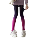Gradientné dámske pančucháče s prechodom farieb, hustota 80D, veľkosť 150–173 cm a 40–65 kg, nylon a spandex, na párty aj denné nosenie 15