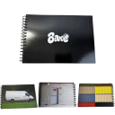 Graffiti skicář s fotografickým pozadím města 22 x 14 cm 180 listů spirálová vazba černý pro kreslení a street art 3