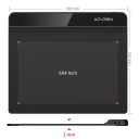 Grafický tablet XP-PEN StarG640 s pasivním perem P01 8192 úrovní tlaku Aktivní plocha 6 x 4 palce 190 x 162 mm Černý pro kreslení a grafiku 2