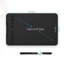 Grafický tablet XPPen Deco Mini7 V2 s tužkou kreslicí plocha 7 x 4 palce 8 kláves 16K úrovní tlaku černý na kreslení a design 3