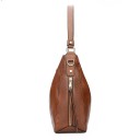 Gran bolso de mujer de hombro con un asa y una correa desmontable Cuero sintético Cierre con cremallera Bolsillos con cremallera Dimensiones 5