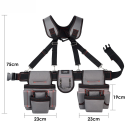 Grand étui pour perceuse avec ceinture Sac à outils à verrouillage rapide Ceinture portable pour perceuse manuelle Construction renforcée Universelle 5