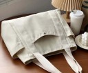 Grand sac à bandoulière en toile avec poches Sac de shopping et de travail élégant Pour ordinateurs portables jusqu’à 15,6'' Sac 5