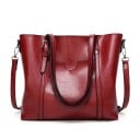Grand sac à main pour femme en simili cuir 32 x 29 x 12 cm Deux longues poignées et bandoulière avec mousquetons 8