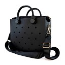 Grand sac à main pour femmes avec des trous et une bandoulière amovible, 29x27x7 cm, matériau EVA, sac de plage et de shopping étanche 1