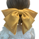 Grande double boucle en satin pour cheveux Pince à cheveux Accessoire capillaire élégant Boucle luxueuse pour coiffure Ornement capillaire 7