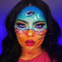 Grande palette de couleurs pour le visage avec pinceaux 3