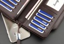 Grande portefeuille pour homme avec dragonne - Marron 5