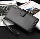 Grande portefeuille pour homme avec dragonne - Noir 2