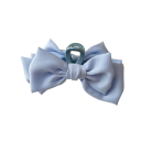 Grapa para el cabello de dama con moño 11 cm Sostenedor de un solo color con cinta de tela 13,5 cm Accesorio de moda elegante para un agarre firme del cabello 8